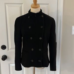 Donna Karan wool moto jacket